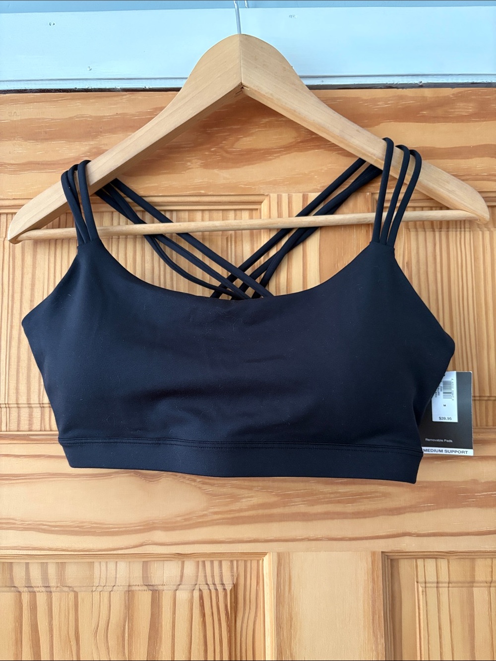 NWT Gap Black Bra, M